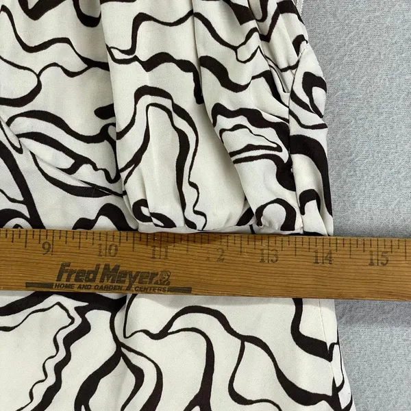 Abercrombie & Fitch Halter Dress Womens M Mini‎ Cream Brown Party Y2K Vacation - Image 7