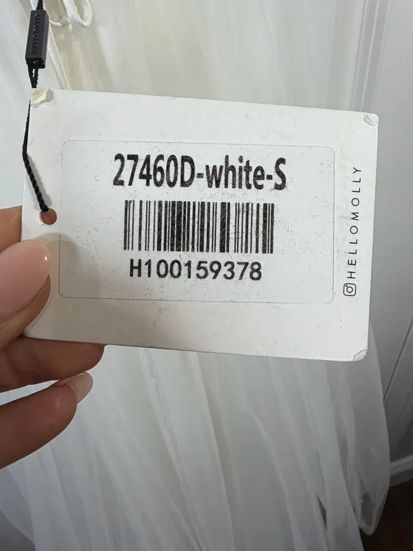 Hello Molly The Only One Maxi Dress White Tulle Size 4 - Image 12