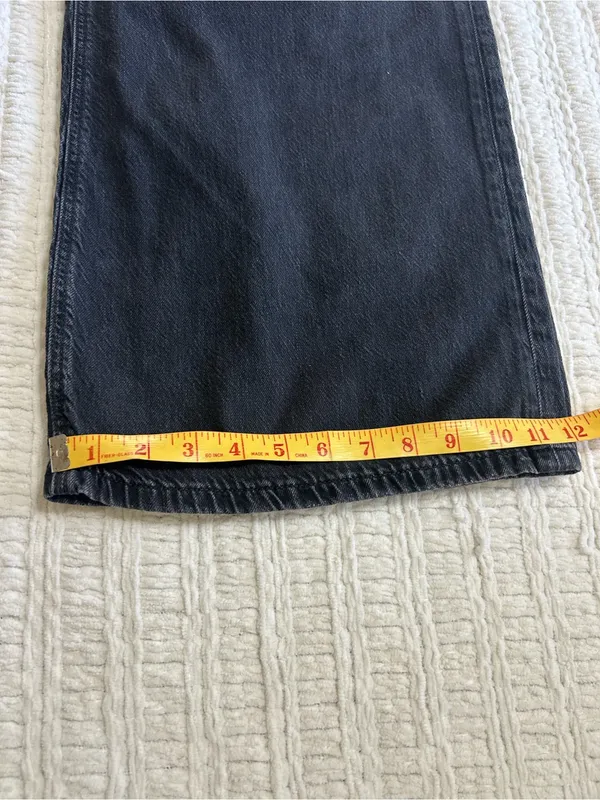 American Eagle Outfitters Charcoal Wide-Leg Jeans - Image 10