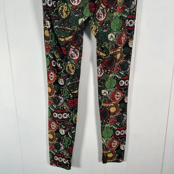 LuLaRoe OS One Size Women’s Leggings Christmas Ornament Holiday Print - Image 9