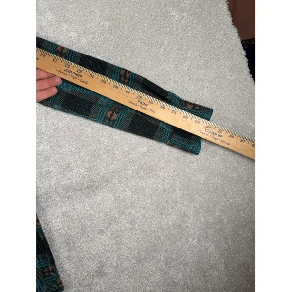 WRANGLER S Retro Punch Boyfriend Flannel‎ Shacket Aztec southwestern print Pearl - Image 9