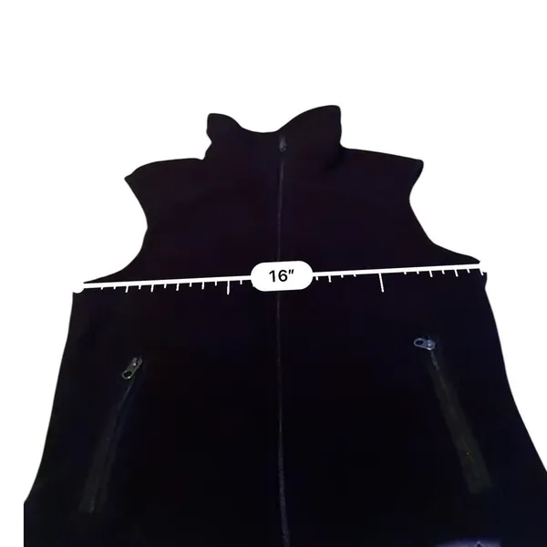 Patagonia Synchilla Fleece Vest Womens Small Black Full Zip‎ Outdoor Layering - Image 7