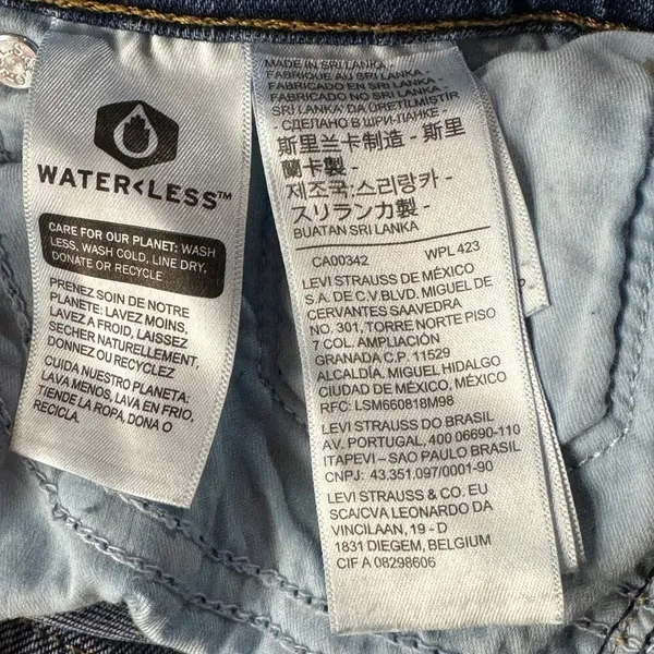 Levi’s SZ 28 - 311 Shaping Skinny Jeans Distressed Mid-Rise Stretch Blue Womens - Image 12
