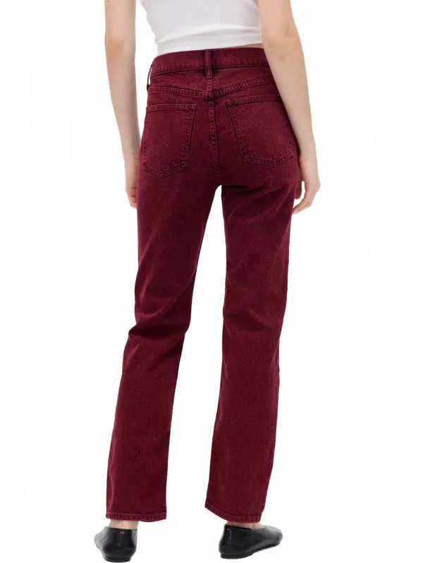 Gap High Rise '90s Slim Straight Jeans NWT Red Delicious 28R - Image 3