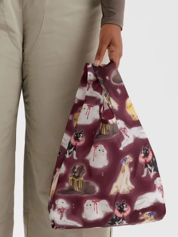 Baby BAGGU Reusable Tote Bag - Fancy Dogs Airbrush Art by Sara Rabin NWT 🐶 - Image 2