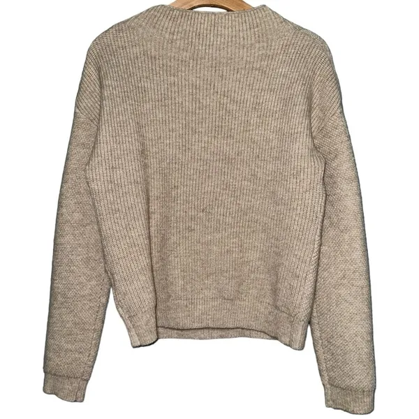 Heartloom Women’s Size S Tan Beige Chunky Knit Pullover Sweater - Image 3