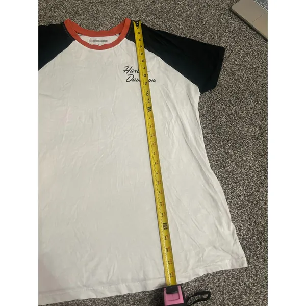 Harley-Davidson Women's Short Sleeve Essential Raglan Ringer Tee XL - Image 6