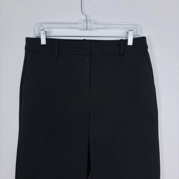J.Crew Factory Remy Full Length High Rise Wide Leg Pant Trouser Black Size 10 - Image 4
