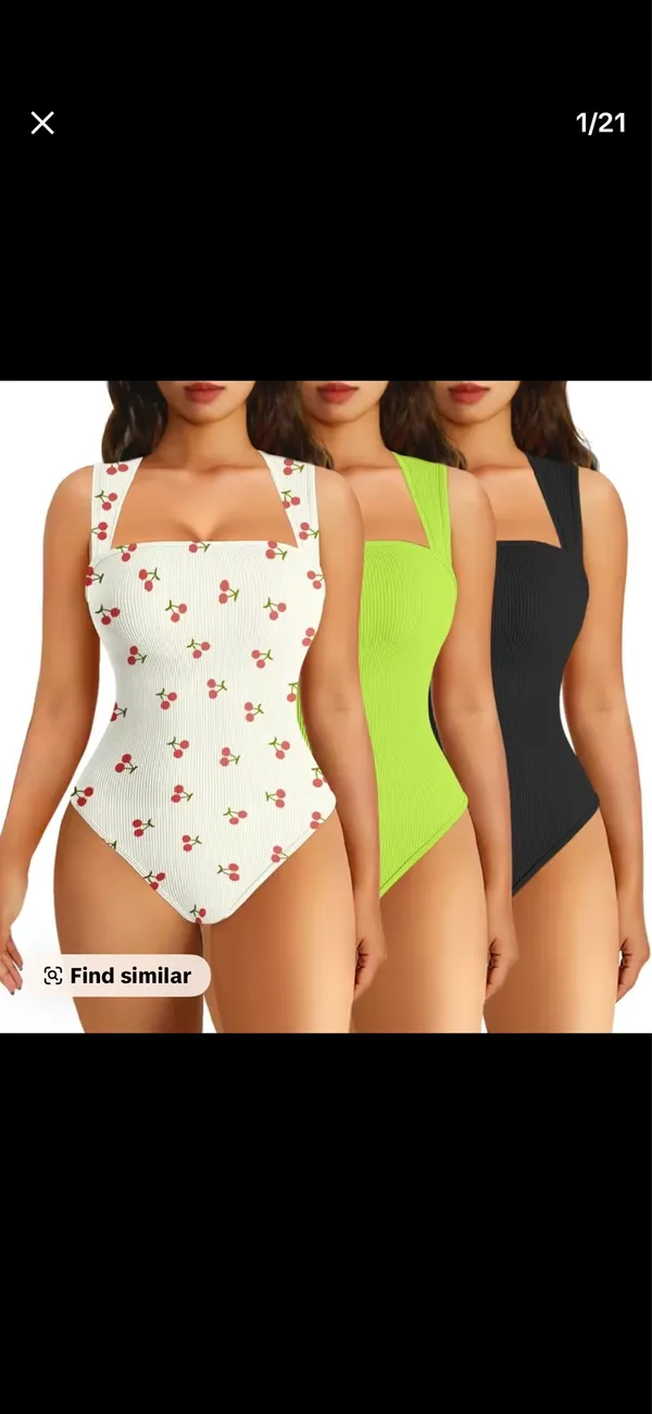 never worn 3 pack! OQQ tik tok body suit. - Image 3