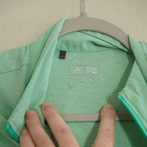 Adidas Women's Size Small Mint Green Golf Outdoor Full Zip Lightweight Jacket - Image 5
