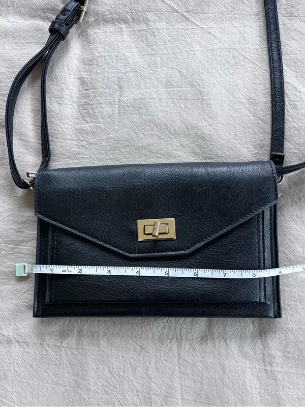 Compact Black Crossbody Bag - Image 4
