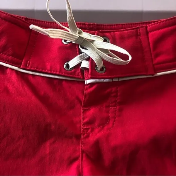 Patagonia Boardie 6 Special Red Avon Ocean Rescue Beach Patrol Shorts 4 - Image 6