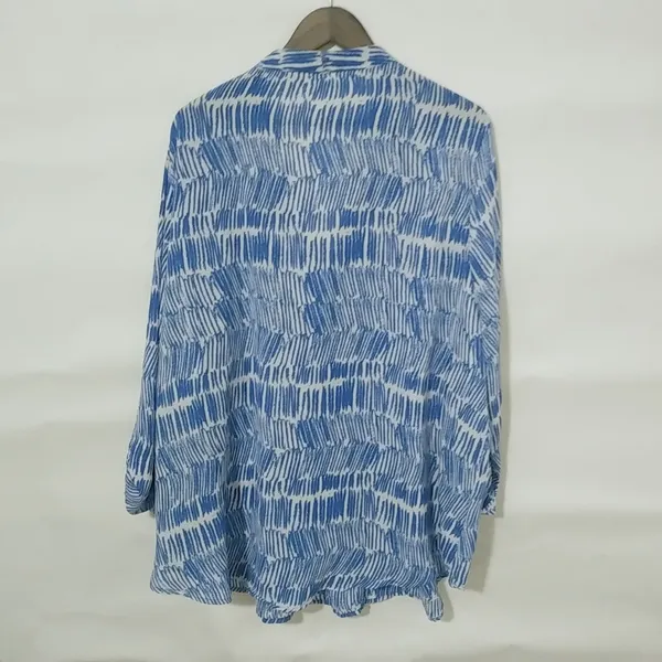 Atilla Femme 3X Blue White Tunic Top - Image 5
