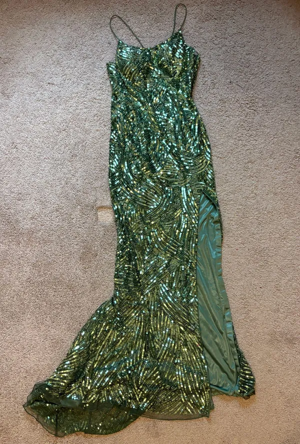 Primavera Couture Sage Green Prom/Formal Dress - Image 3