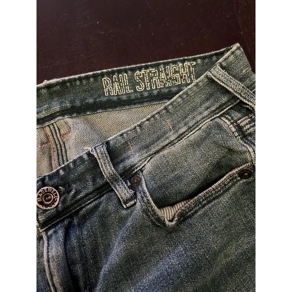 Madewell Jeans Womens 26x34 Blue Rail Straight Medium Wash Denim Stretch - Image 8