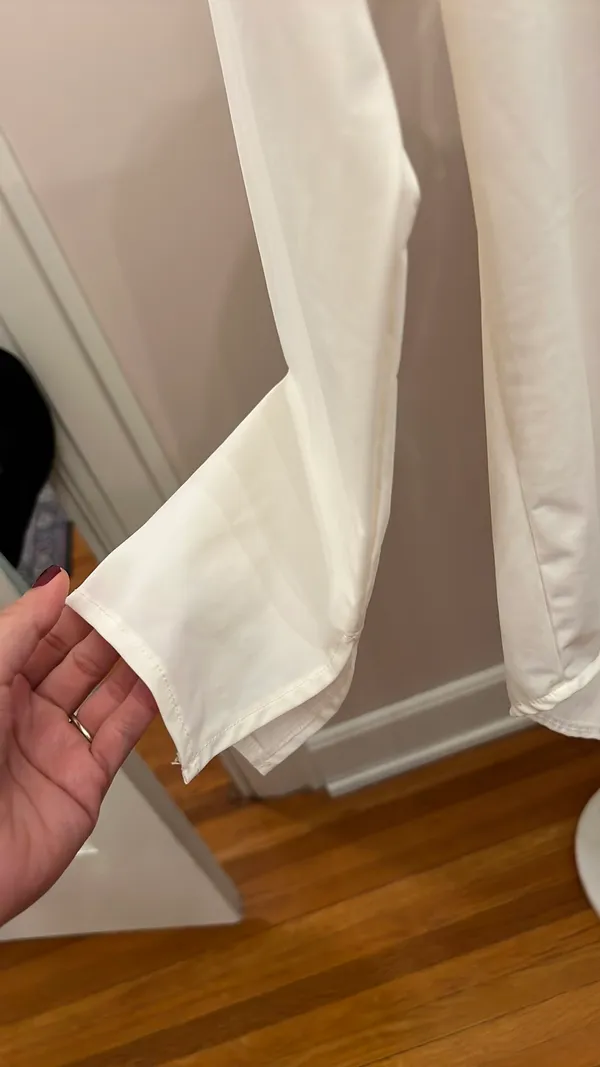 White Work Button Up Size XS - Image 4