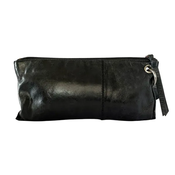 HOBO Vida Black Leather Wristlet Bag - FLAW - Image 8