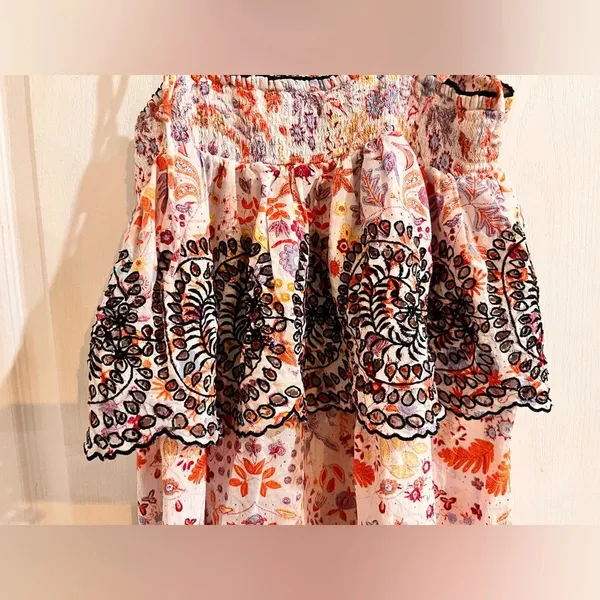 Anthropologie Samsa Embroidered Sundress by Antik Batik - Image 3