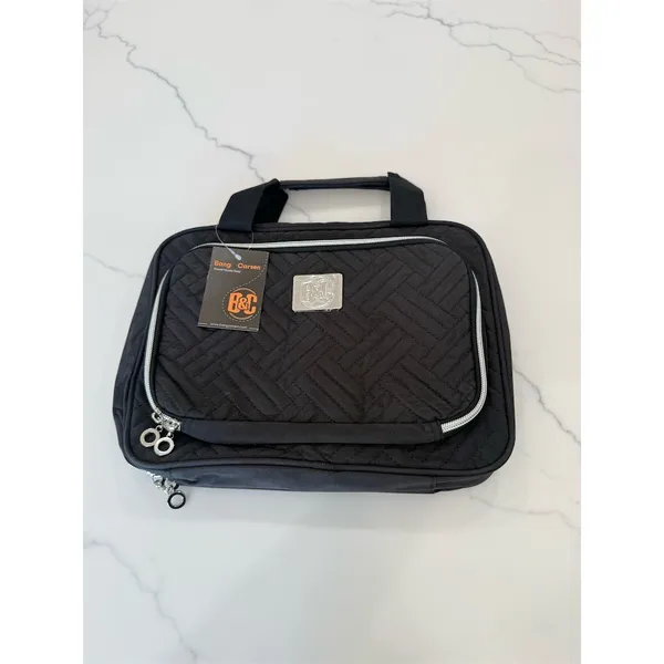 Bang Carsen Makeup & Jewelry Organizer Bag Black Quilted Travel roomy cute - Image 2