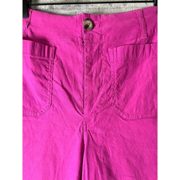 Maeve by Anthropologie The Colette Pink Wide Leg Pants Linen Blend Size 27 - Image 2
