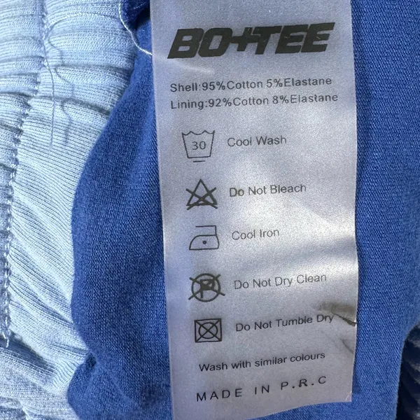 BO+TEE‎ Double Layer 2 in 1 Running Shorts Blue Athletic Gym Women’s Small - Image 7