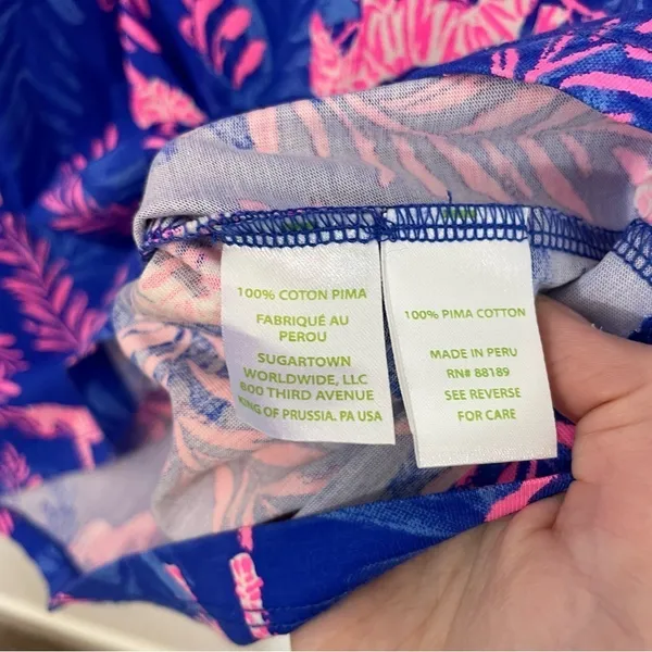 Lilly Pulitzer Teigan Dress Mini in Dazzle Zebra Blue Pink Small - Image 7
