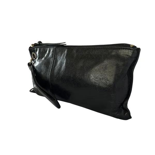 HOBO Vida Black Leather Wristlet Bag - FLAW - Image 7