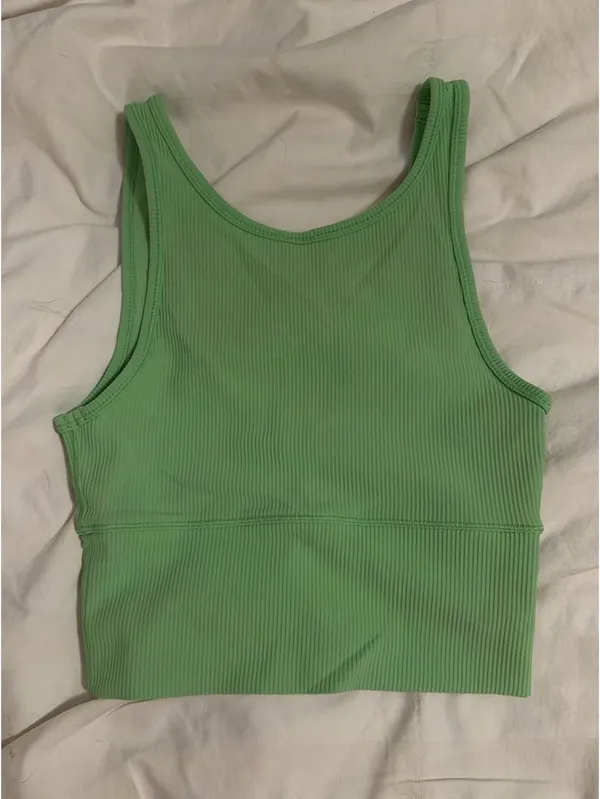 Lime green, Lululemon power pivot tank - Image 2