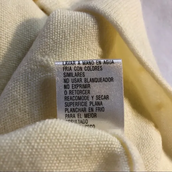 Carolyn Taylor Button Front Cardigan Sweater Cream Size Medium - Image 13