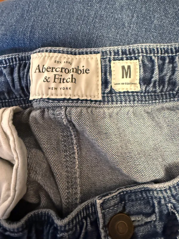 Abercrombie & Fitch Denim Jean Joggers Medium Vintage Y2K - Image 5
