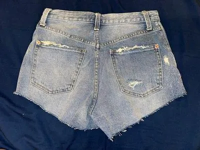 Free People Cutoff Denim Shorts - Image 2