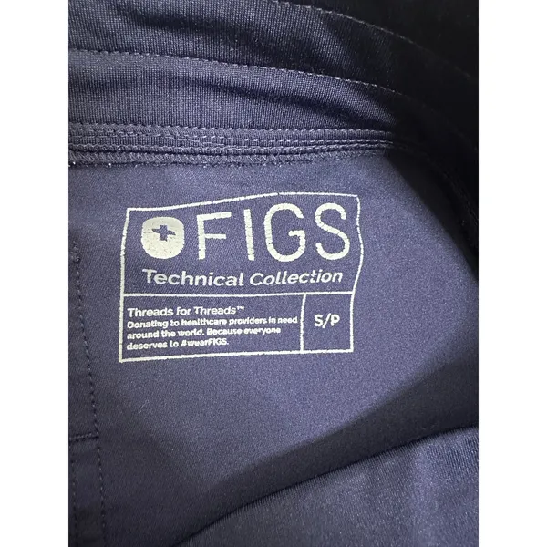 Figs Technical Collection Scrubs Set Women's Blue Small Top Pants Petite Small - Image 7
