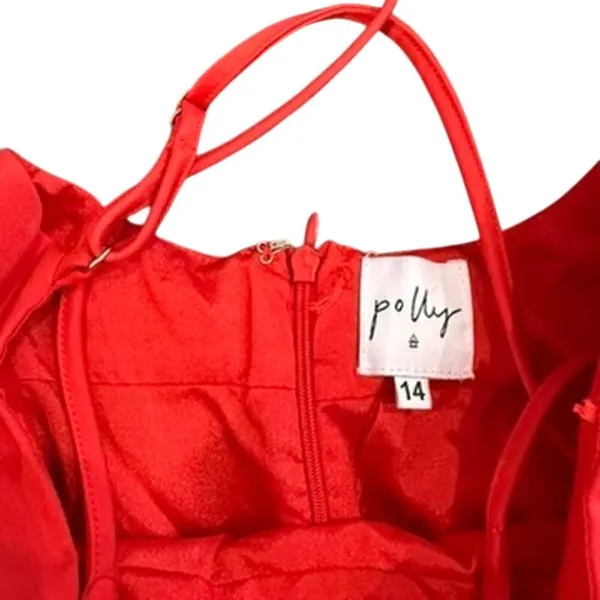 Princess Polly Somebody to Love Mini Dress in Red, Size US 14​ - Image 4