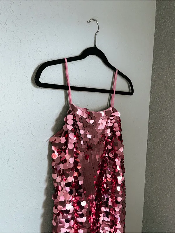 A New Day Sequin Dress Mini Dress Size XS/S Pink - Image 4