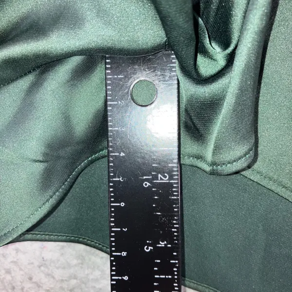 Old Navy Satin Pajama Shorts Womens XXL Green Minimalist Drawstring Sleepwear - Image 6