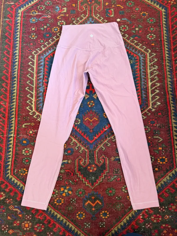 Lululemon Leggings Align Ribbed High-Rise‎ Pant 25" Pink Nulu - Image 3