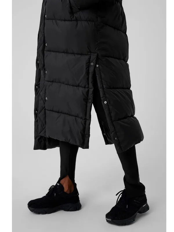 Alo Yoga Gold Rush Puffer Trench Black XS - Image 2