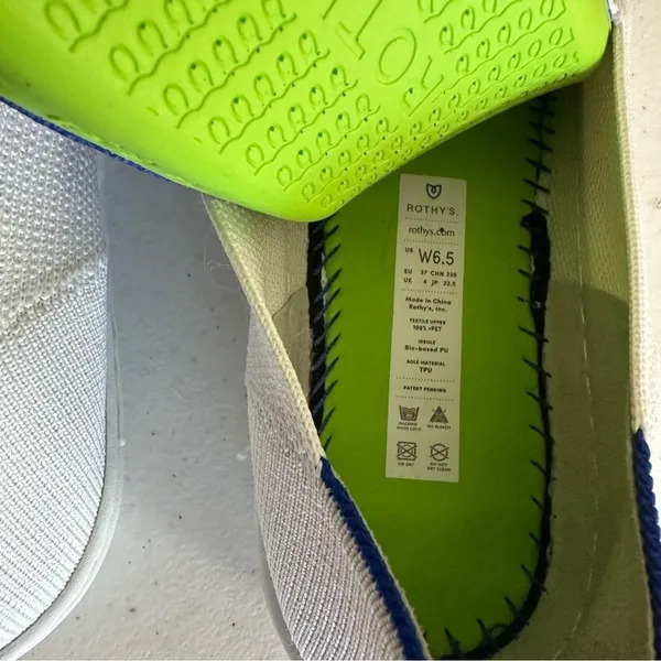 ROTHYS The Original Slip On Sneaker in Bright White‎ Size 6.5 - Image 5