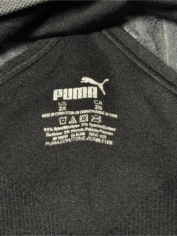 Puma Black Logo Elastic Seamless Sports Bra - Image 3