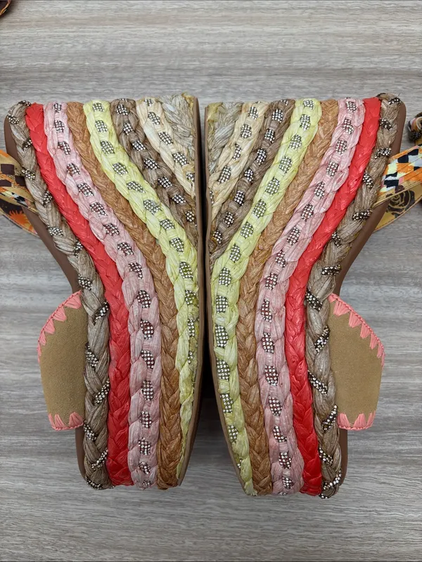 Kurt Geiger Chelsea Scarf Wedge Heel Women EU 37 US 7 - Image 8