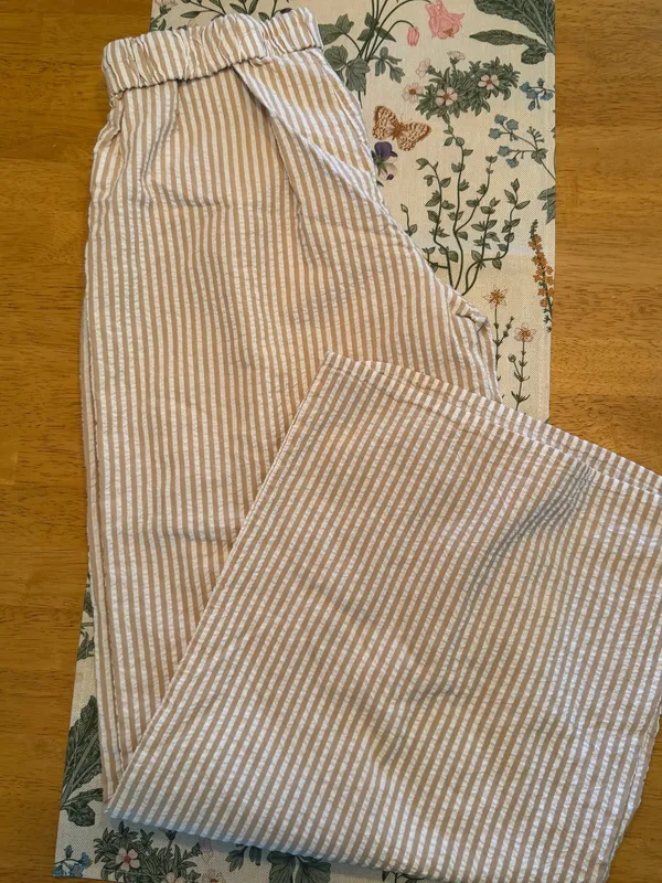 H/G Linen Pans Tan Size M - Image 2