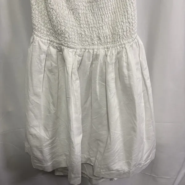 Peppermayo White European Towns Linen Dress US 10 Romantic Coquette Soft Girl - Image 7