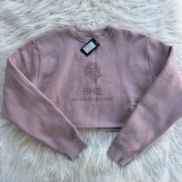 Darc Sport SHE Wolves Worldwide Crewneck Mauve Size Small - Image 2
