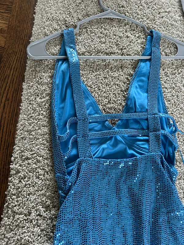 Urban Outfitters Blue Sparkly Dress - Image 3