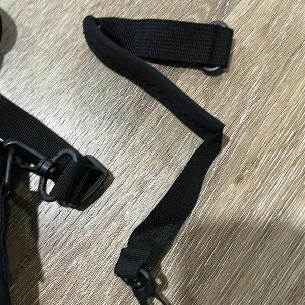 Black water bottle carrier with phone/ wallet carrier attachment - Image 4
