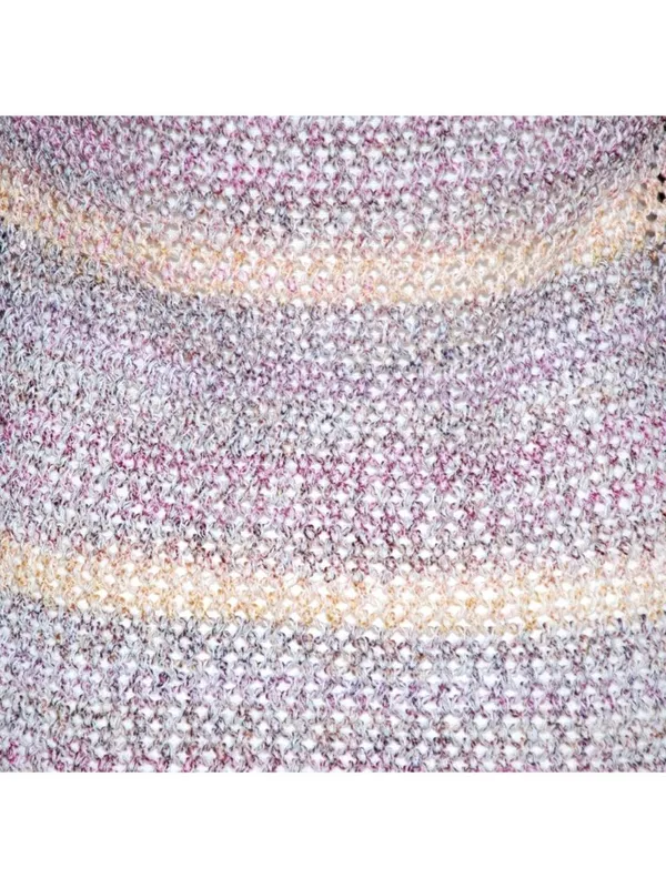 We The Free Crochet Tank Top Medium Purple Lavender Multicolor Open Back - Image 7