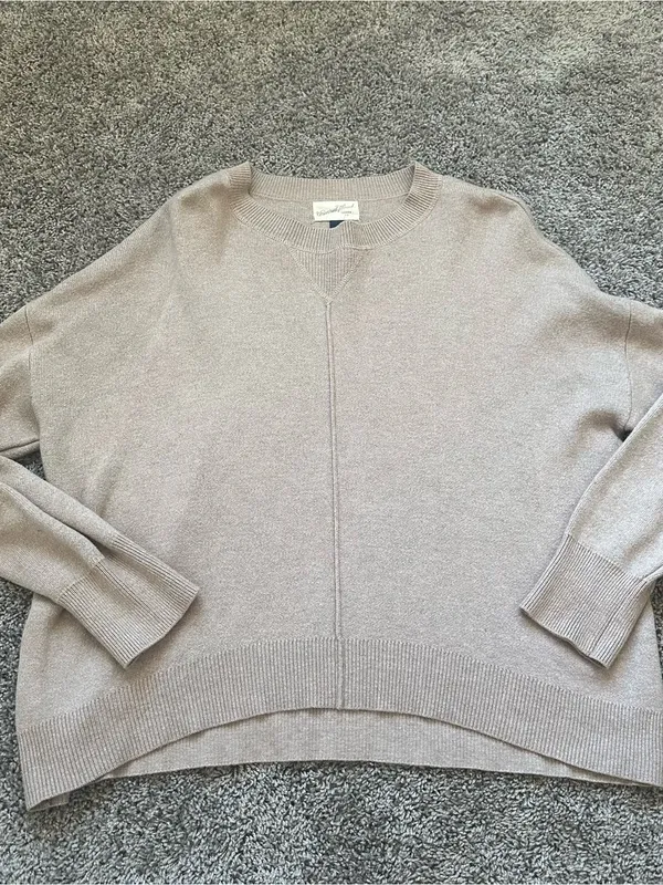 Universal Thread Taupe Crewneck Sweater - Image 2