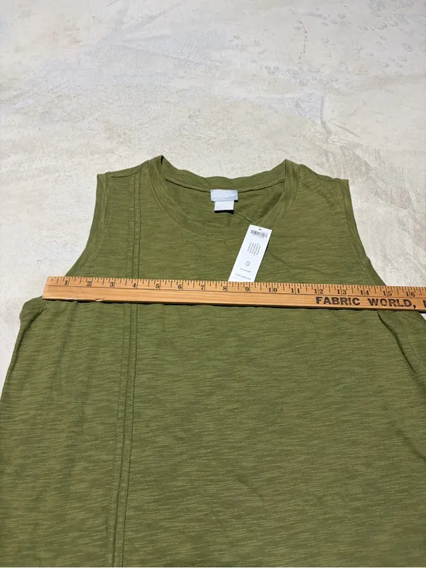 Chico’s NWT Sleeveless Olive Green Maxi Dress MSRP$89 0 4/6 - Image 4