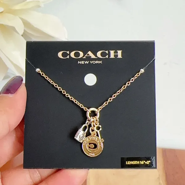 NWT Coach‎ Coin Multi Charm Pendant Necklace - Image 2