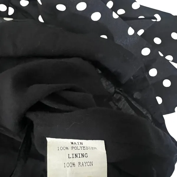 Princess Polly Wrap Polka Dot Mini Skirt Black Ruffle Retro Feminine Size 2 - Image 6